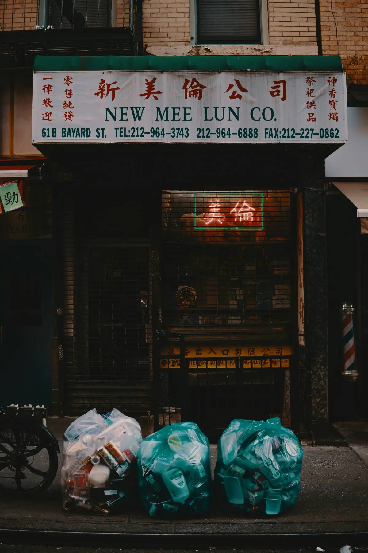 The New Mee Lun Co. storefront in New York
